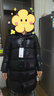 高梵兒童黑金鵝絨服3.0六格官方長款女童羽絨服男童加厚親子裝厚外套 黑色 170（飛天鵝絨259g 六格） 曬單實拍圖