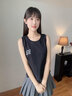 米子旗吊帶背心女可外穿純棉2025新款夏季韓版寬松休閑百搭無(wú)袖上衣女 白色（純色） L 曬單實(shí)拍圖