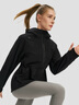 迪桑特（DESCENTE） WOMEN’S RUNNING 女士 梭織上衣外套夾克 BK-BLACK L (170/88A) 曬單實(shí)拍圖