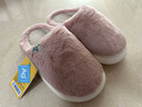 優(yōu)調男士大碼棉拖鞋冬季款家居室內防滑包頭保暖女軟底厚底踩屎感 綿綿粉 38-39 曬單實(shí)拍圖