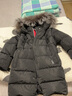 HAZZYS品牌童裝男童羽絨服冬新品兒童中長款簡約防風保暖中大童羽絨服厚 鉆石黑 110 曬單實拍圖
