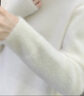 啄木鳥2025秋冬新款羊毛衫女水毛衣高領(lǐng)寬松套頭加厚針織打底衫內(nèi)搭 白色【高領(lǐng)】 S 曬單實(shí)拍圖