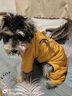 狗狗衣服秋冬季保暖羽絨棉衣寵物四腳衣中小型犬泰迪比熊狗棉襖 四腳衣-黃色 3XL（建議體重20-26斤左右） 四腳棉衣 曬單實(shí)拍圖