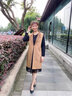 鹿儷秀中年媽媽春秋裝連衣裙兩件套中老年女貴夫人氣質(zhì)風(fēng)衣洋氣馬甲外套 卡其【高品質(zhì)套裝】 2XL 【建議105-120斤】 曬單實(shí)拍圖