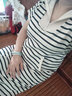 韻暖香孕婦連衣裙夏季2025新款小個(gè)子可哺乳短袖大碼寬松條紋polo裙夏裝 哺乳裙 XXL 曬單實(shí)拍圖