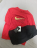 NIKE3BRAND 耐克童裝男女童加絨保暖衛(wèi)衣+長(zhǎng)褲2件套兒童套裝 曬單實(shí)拍圖