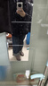 百家好/百家好立領連帽羽絨服女2024冬季輕盈保暖鴨絨面包服 黑色 S 曬單實拍圖