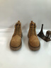 公羊馬丁靴男款2025春季新款高幫男鞋真皮英倫風(fēng)厚底男士戶(hù)外工裝短靴 杏色單層 42 標準皮鞋碼 曬單實(shí)拍圖