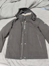 愛(ài)登堡Edenbo冬季連帽男士羽絨服格子白鴨絨厚款外套黑色180/96A(2XL) 曬單實(shí)拍圖