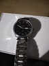 冠琴（GUANQIN）名牌手表 男士石英表夜光防水雙日歷時(shí)尚潮流精鋼帶男表全自動(dòng)瑞士品質(zhì)超薄商務(wù)腕表 本色黑面 曬單實(shí)拍圖