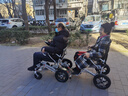 凱萊寶雙人出行電動(dòng)輪椅電動(dòng)后躺輕便折疊車(chē)智能全自動(dòng)代步車(chē)旅行神器 兩塊6.6鋰電-續航18公里+六重減震 曬單實(shí)拍圖