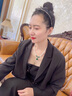 周大金 CHOW TAI KING淡水珍珠項鏈媽媽款水滴玉髓吊墜女七夕情人節(jié)禮物送婆婆長輩生日 曬單實拍圖