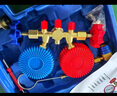 迪普爾汽車空調(diào)加氟表壓力表加氟工具雙表空調(diào)維修工具r134a冷媒表 冷媒汽車加氟表【高配常規(guī)款】 曬單實(shí)拍圖