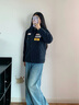 迪桑特 SKI STYLE 女士 仿羊羔絨 針織運動(dòng)上衣 外套夾克 BK-黑色 S (160/80A) 曬單實(shí)拍圖