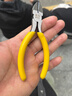 美科多功能小鉗子老虎鉗鐵絲剪斷花桿鉗斜口尖嘴剪卡簧家用專用剪刀 斜口鉗【5寸】 曬單實(shí)拍圖