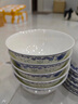 半笙景德鎮餐具飯碗家用高腳10個(gè)中式小碗米飯碗陶瓷套裝青花瓷 4.5英寸高腳-心想事成--10只 曬單實(shí)拍圖