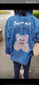 G.DUCKKIDS女童牛仔外套春秋2023新款韓版秋裝女孩牛仔衣中大童兒童洋氣上衣 小熊牛仔外套 130 建議身高120cm3-10歲 曬單實(shí)拍圖