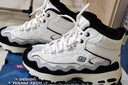斯凱奇（Skechers）貝殼熊女鞋百搭高幫女靴厚底增高老爹鞋戶(hù)外休閑運動(dòng)鞋168026 曬單實(shí)拍圖