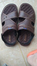 涼鞋男士夏天2025新款透氣防滑耐磨沙灘鞋上班外穿司機開(kāi)車(chē)涼拖鞋 棕色 【加厚按摩底】 41 【標準尺碼-極速發(fā)貨】 曬單實(shí)拍圖