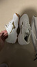 美津濃（MIZUNO）新款羽毛球鞋透氣排球鞋乒乓球鞋室內外運動(dòng)CYCLONE SPEED V1GA218152白色/金色 40 (255mm) 曬單實(shí)拍圖