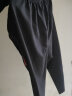 红蜻蜓（RED DRAGONFLY）休闲裤男士运动微弹时尚品牌印花百搭休闲直筒长裤子 黑色A L 实拍图
