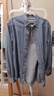 FULL MONTY【水洗牛仔】襯衫男士長(cháng)袖藍色寬松高級感襯衣外套休閑春秋季 中藍色2917 M 曬單實(shí)拍圖