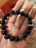 鹿小菲天然烏金黑曜石手串貓眼生肖本命佛護身符手鏈男女士新年生日禮物 黑曜石10mm【備注生肖/留言客服 曬單實(shí)拍圖
