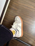 百麗踏復古德訓鞋女2025新款春夏內增高軟底舒適平底阿甘鞋銀色 米色/灰色 【隱形增高5CM】 37 曬單實(shí)拍圖