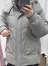 北極絨（Bejirog）中老年羽絨服女白鴨絨2023年冬季新款韓版時(shí)尚加厚保暖卸帽外套 豆綠色 XL [建議85至110斤] 曬單實(shí)拍圖