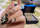 銀千惠999足銀莫桑鉆石情侶戒指一對鐘情久久對戒結(jié)婚七夕禮物送女友 情侶一對+七倉配送/當(dāng)次日達(dá) 真愛承諾定制聯(lián)系客服/520情人節(jié)禮物/配首飾證書 曬單實(shí)拍圖
