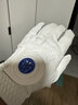 TYGOLF高爾夫手套 男士納米超纖布高爾夫球手套 薄款透氣耐磨可水洗 左手 白色 22 碼納米超纖布 曬單實(shí)拍圖