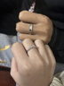 BOEAY踏雪尋梅情侶對戒情侶戒指男士純銀戒指女款男生鐘久久結求婚一對 踏雪尋梅情侶對戒/免費刻字 曬單實(shí)拍圖