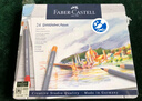 輝柏嘉（Faber-castell）水溶性彩鉛筆24色專業(yè)手繪美術(shù)生專用藍鐵盒彩色鉛筆Goldfaber Aqua系列114624美術(shù)生專用寫生 曬單實拍圖