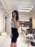 婷美塑身褲女高腰收腹提臀美體褲束腰顯瘦無(wú)痕打底塑形內褲 黑色 M 曬單實(shí)拍圖