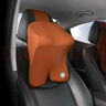 GiGi汽車(chē)頭枕記憶棉車(chē)用頸枕車(chē)載頭靠枕靠墊枕頭可調節高低咖色 曬單實(shí)拍圖