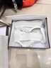達(dá)芙妮牛皮透氣網(wǎng)面包頭拖女一腳蹬半拖小白鞋女4623101142 白色 36  曬單實(shí)拍圖
