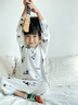 ibaby/英倫寶貝兒童睡裙男女童睡衣春秋款長(cháng)袖連體衣中大童家居服 曬單實(shí)拍圖