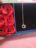 Djin小王子玫瑰花項鏈女925銀鎖骨鏈星球吊墜女神節生日禮物送女友 小王子玫瑰花項鏈 曬單實(shí)拍圖