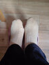 YASSECOCO防腳裂襪子女防腳后跟干裂的襪子防裂襪腳跟防開(kāi)裂足裂襪足跟保濕 膚色3雙草綠 2雙 均碼 曬單實(shí)拍圖