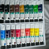 溫莎牛頓（WINSOR&NEWTON） 畫(huà)家專(zhuān)用丙烯顏料學(xué)生繪畫(huà)手繪DIY墻繪紡織丙烯畫(huà)顏料套裝 12色 套裝 曬單實(shí)拍圖