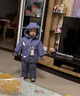 親智嬰兒羽絨服 分體新款寶寶男童套裝洋氣小童1-5歲童冬裝兩件套加厚 藍色(尺碼偏大) 90 cm [2-3周歲,身高86-95 曬單實(shí)拍圖