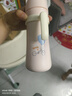可可萌 吸管保溫奶瓶冬季保溫陶瓷內(nèi)膽水杯1歲以上科學(xué)斷奶神器學(xué)飲杯 櫻花粉 280ml 曬單實拍圖