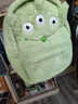 悠澤小紅書(shū)新款可愛(ài)卡通三眼仔立體搞怪雙肩包大容量校園學(xué)生毛絨書(shū)包 曬單實(shí)拍圖