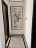 良木新中式竹報(bào)平安進(jìn)門入戶玄關(guān)裝飾畫走廊過道水墨國畫竹子掛畫手繪 A-竹報(bào)平安-雅致紅木框 80*160CM-高清微噴SA1 曬單實(shí)拍圖