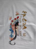 纯棉白色短袖t恤女修身型夏季新款运动风休闲女士半袖上衣 白色圆领：中国风 M 95-105斤 实拍图