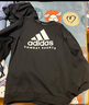 阿迪達(dá)斯 （adidas）衛(wèi)衣男秋冬圓領(lǐng)保暖外套跑步健身運(yùn)動(dòng)套頭衫 黑白（滌綸） M  曬單實(shí)拍圖