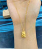 中國黃金（CHINA GOLD）心動(dòng)萌龍黃金吊墜女足金本命年生肖龍掛墜項(xiàng)鏈七夕禮物送老婆 心動(dòng)萌龍吊墜 配S925鏈 約1.2g 曬單實(shí)拍圖