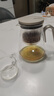 尚明鋁蓋磁旋玻璃內(nèi)膽飄逸杯大容量泡茶壺家用辦公功夫茶具茶水分離壺 金灰色 800ml 曬單實(shí)拍圖