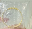 謝瑞麟（TSL） 黃金手鐲嬰兒童光面抽拉圓珠足金寶寶鐲滿月YQ824七夕禮物 約4.45克（工費(fèi)720元) 曬單實(shí)拍圖