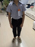 GOKU男童背帶褲英倫兒童西裝小男孩春秋季禮服花童主持人幼兒園演出服 藍色短袖+長褲 140 曬單實拍圖
